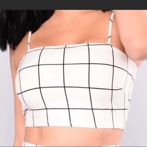 Fashion Nova Line By Line crop top